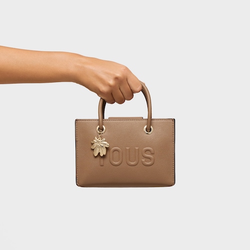 Earth-colored horizontal Minibag TOUS Yagrumo