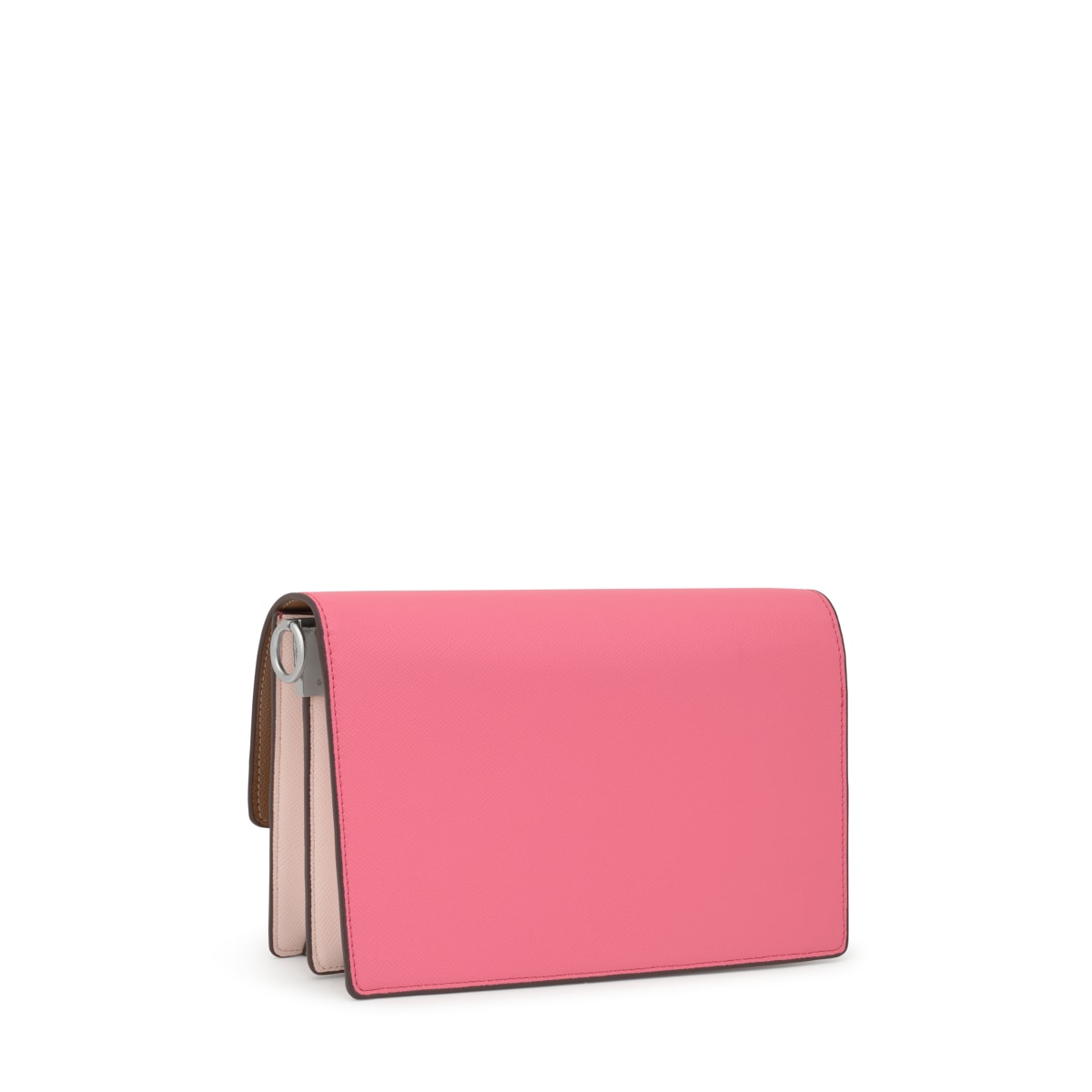 Medium pink and earth-colored Crossbody bag Audree Saffiano
