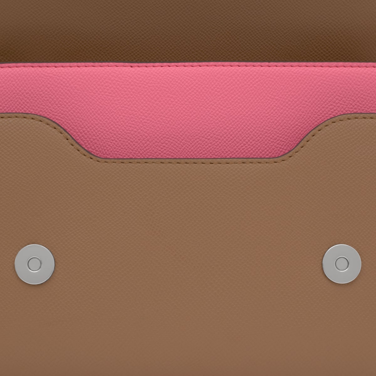 Medium pink and earth-colored Crossbody bag Audree Saffiano