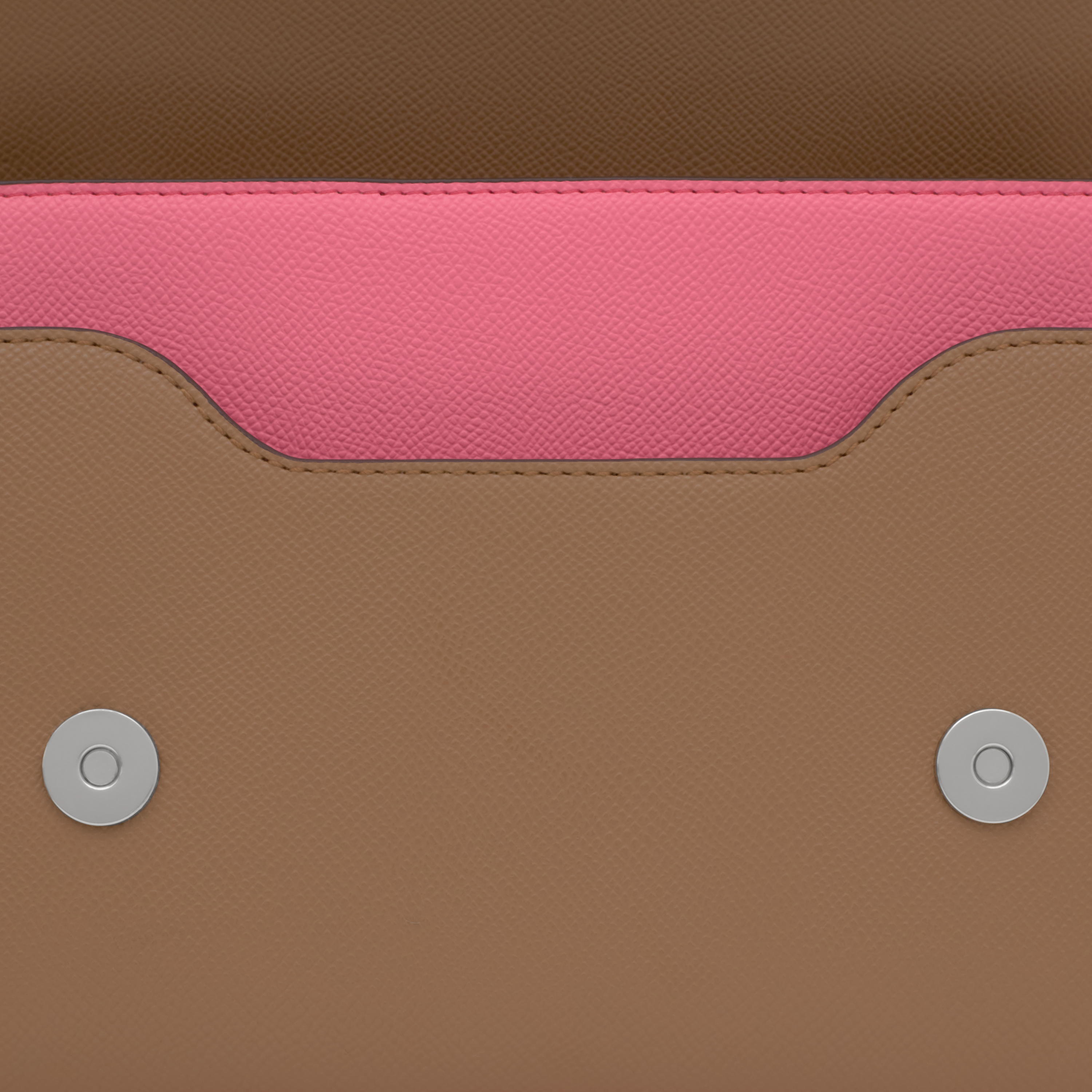 Medium pink and earth-colored Crossbody bag Audree Saffiano