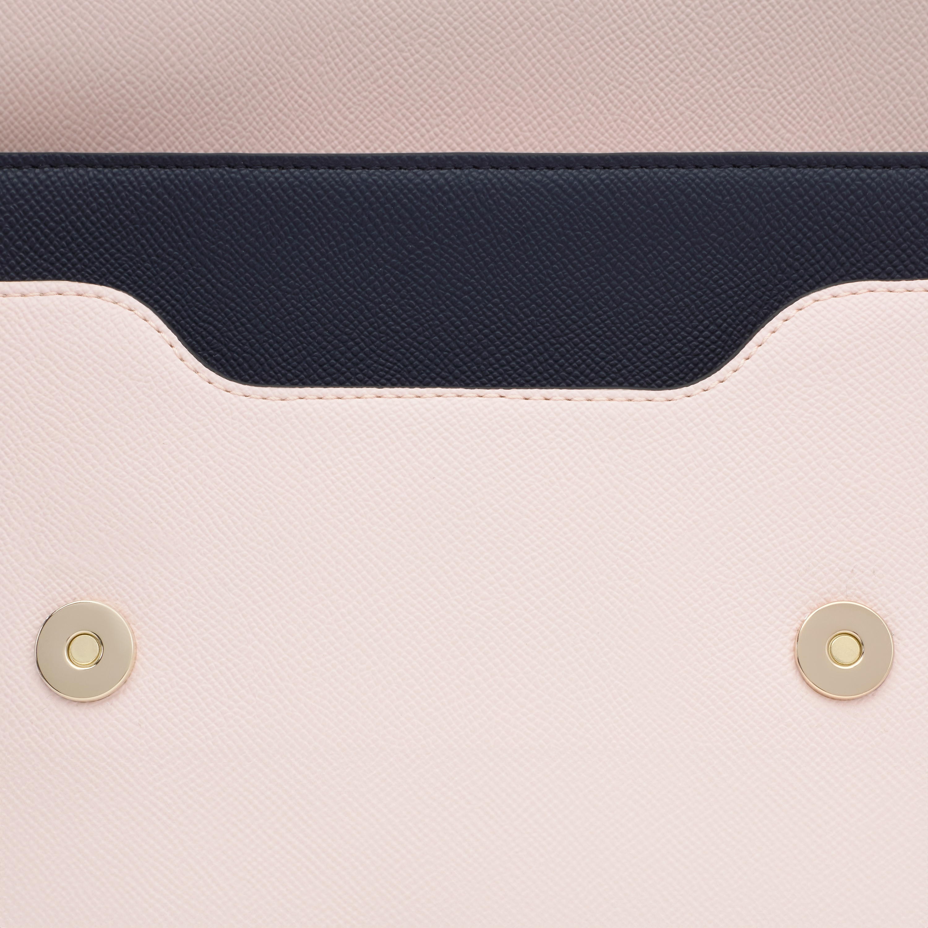 Medium blue and pink Crossbody bag Audree Saffiano