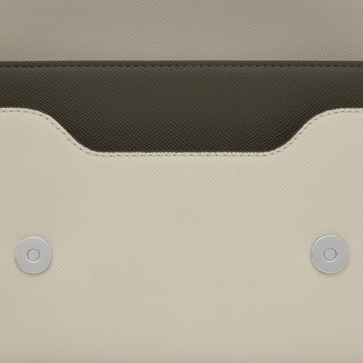 Medium khaki and green Crossbody bag Audree Saffiano