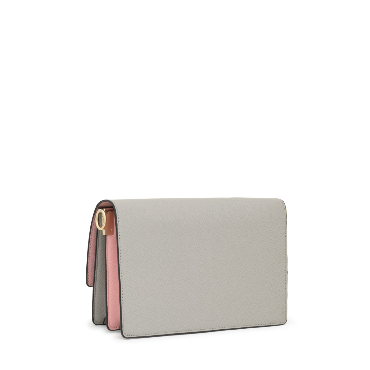 Medium gray and pink Crossbody bag Audree Saffiano