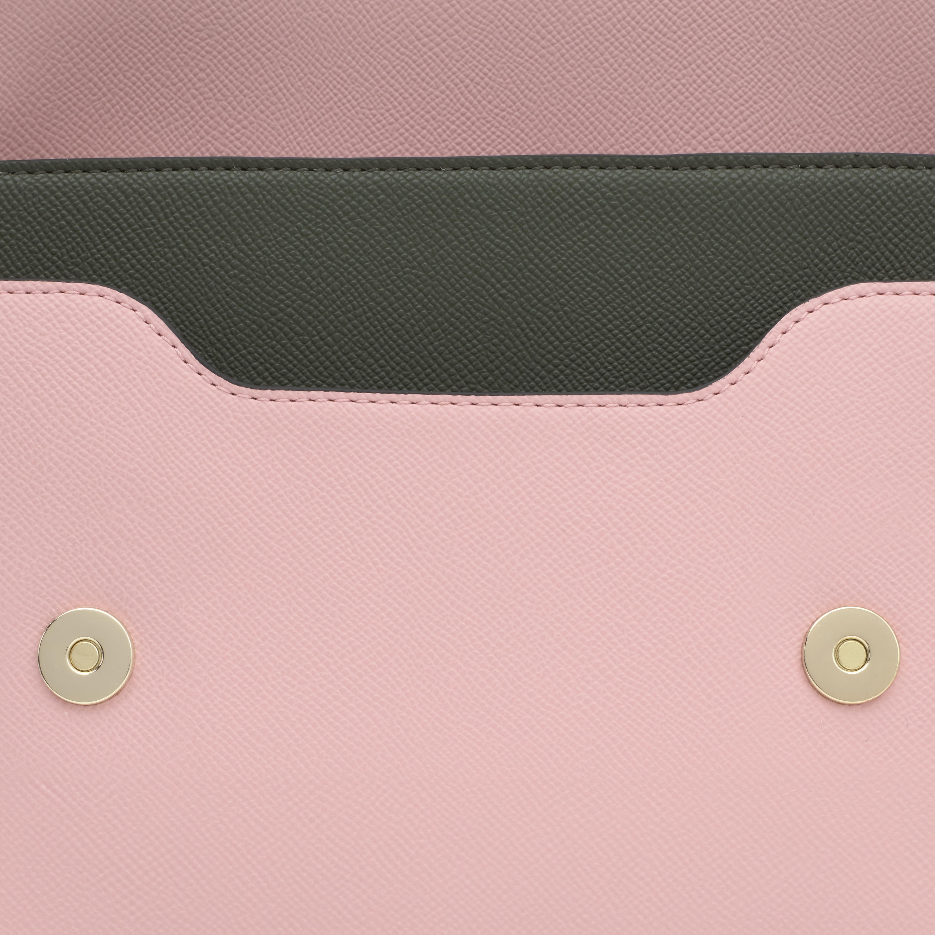 Medium gray and pink Crossbody bag Audree Saffiano