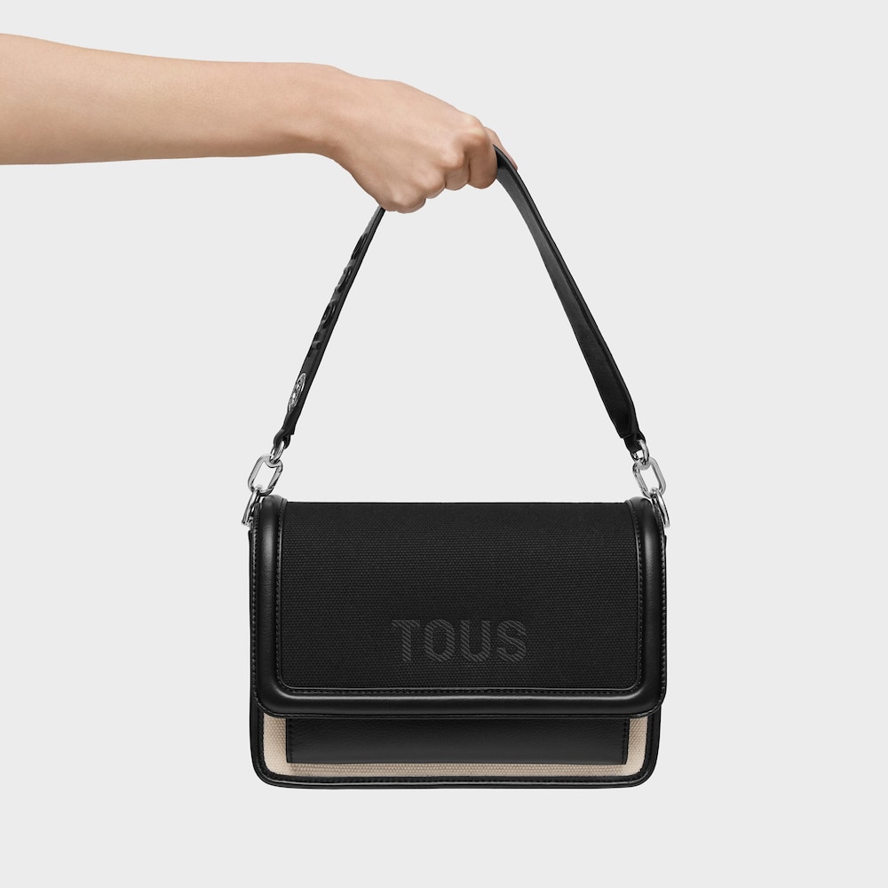 Medium black Crossbody bag Audree Canvas