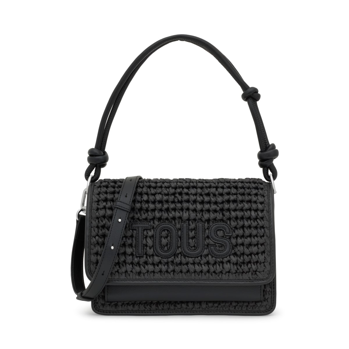 Medium black Crossbody bag Audree Rafia