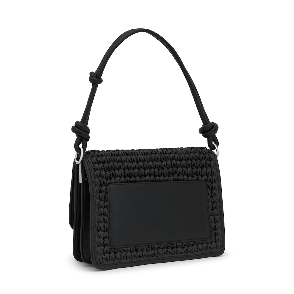 Bandolera mediana negro Audree Rafia Bandolera mediana negro Audree Rafia