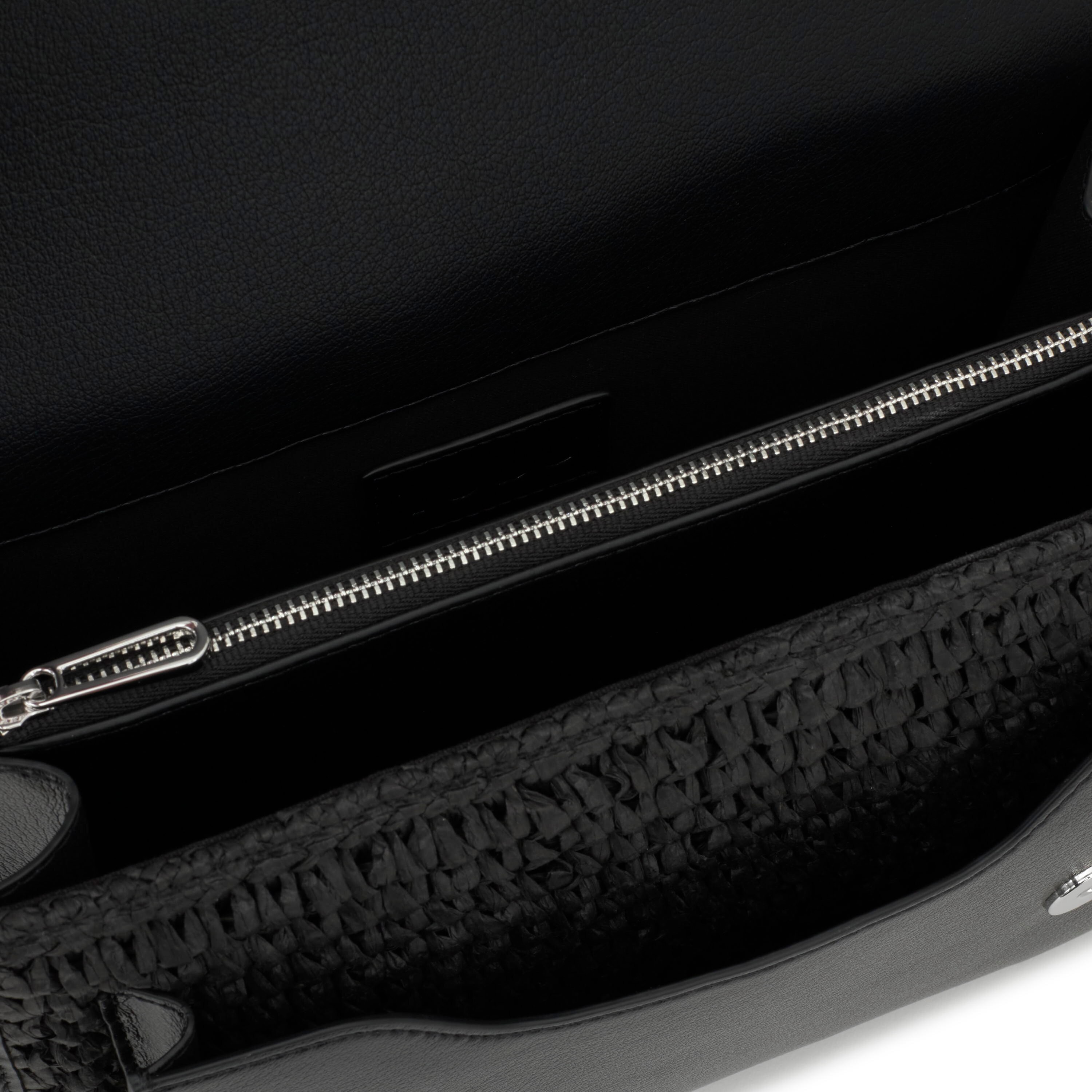 Medium black Crossbody bag Audree Rafia