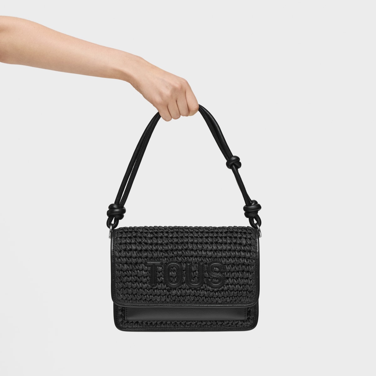 Medium black Crossbody bag Audree Rafia