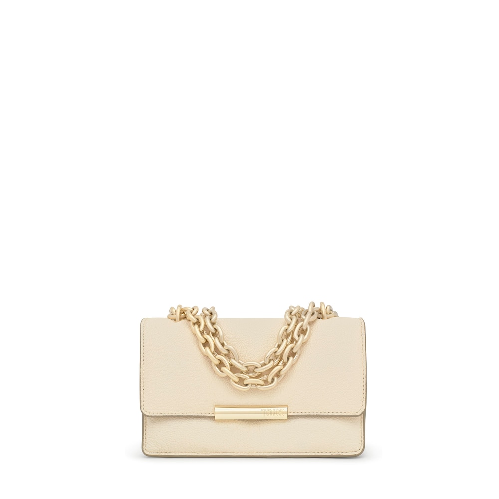 Small beige leather Crossbody bag Audree Leather Small beige leather Crossbody bag Audree Leather