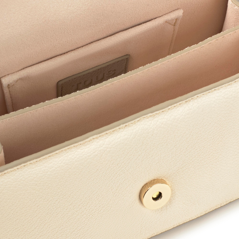 Small beige leather Crossbody bag Audree Leather Small beige leather Crossbody bag Audree Leather
