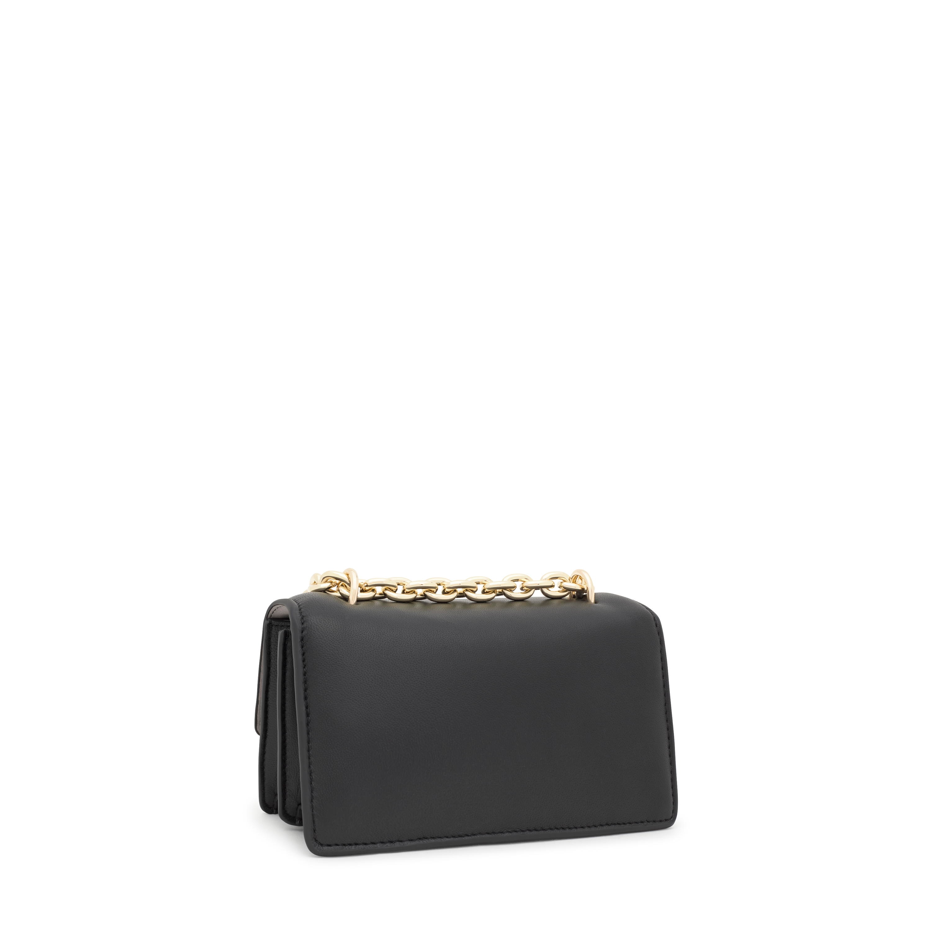 Small black leather Crossbody bag Audree Leather