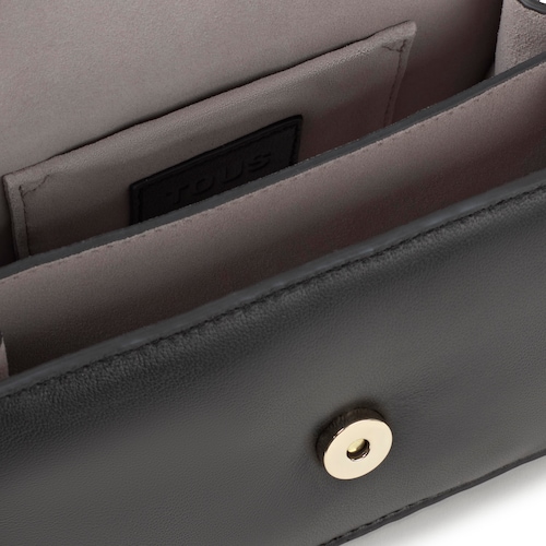 Small black leather Crossbody bag Audree Leather