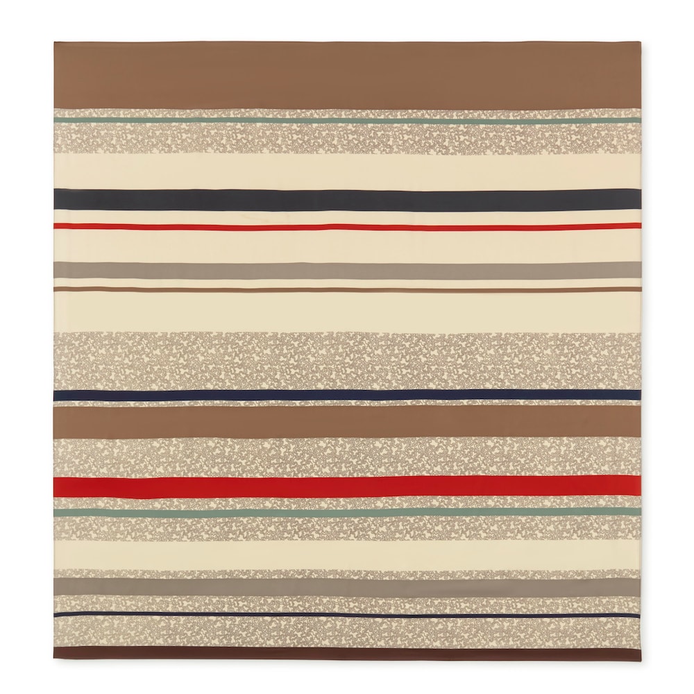 Pa&ntilde;uelo cuadrado beige Kaos Mini Lines