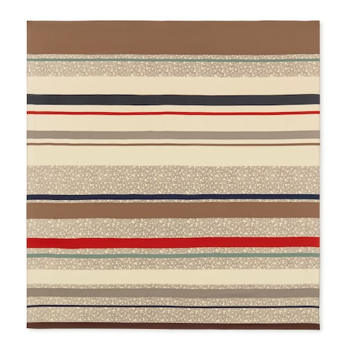 Pa&ntilde;uelo cuadrado beige Kaos Mini Lines