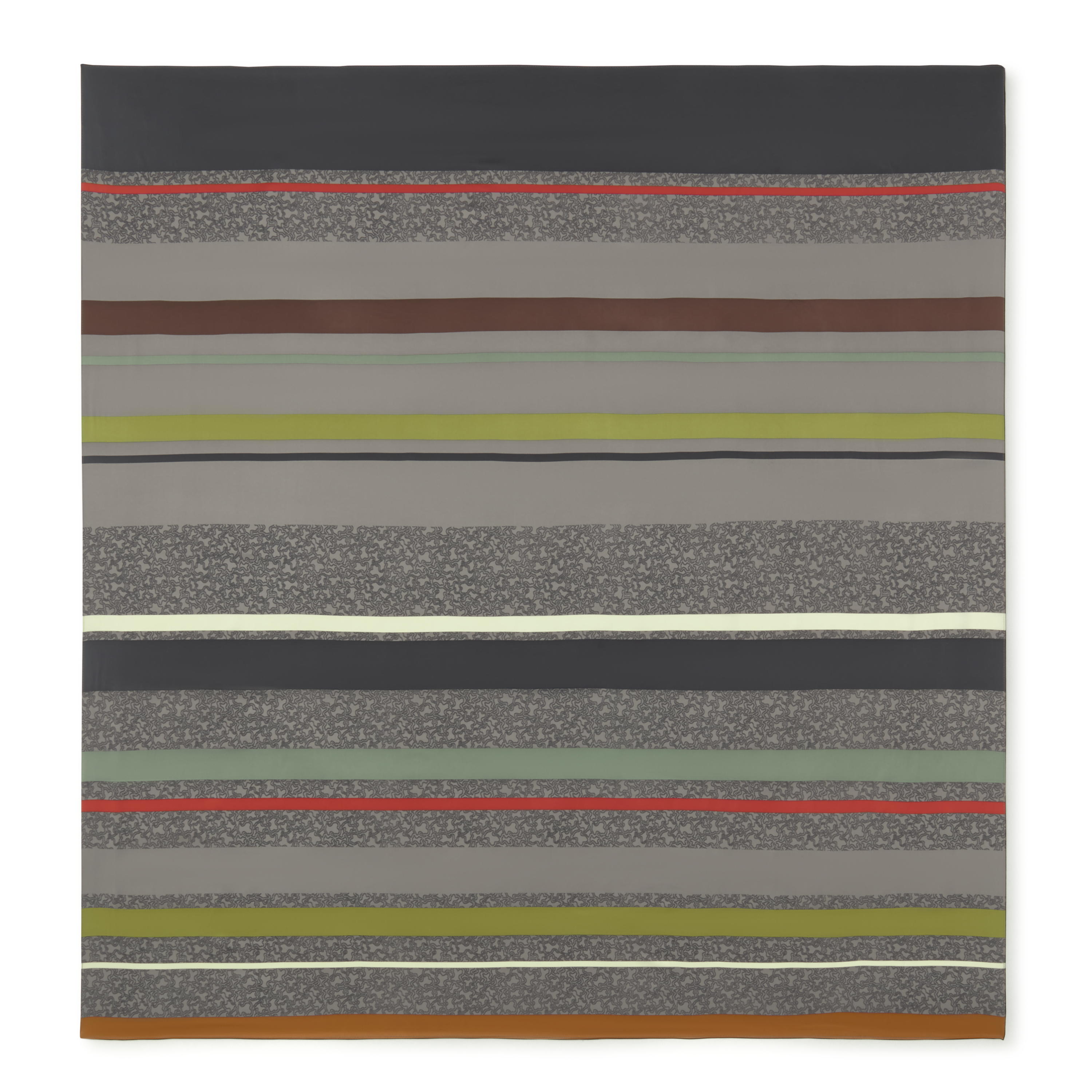 Gray square Scarf Kaos Mini Lines