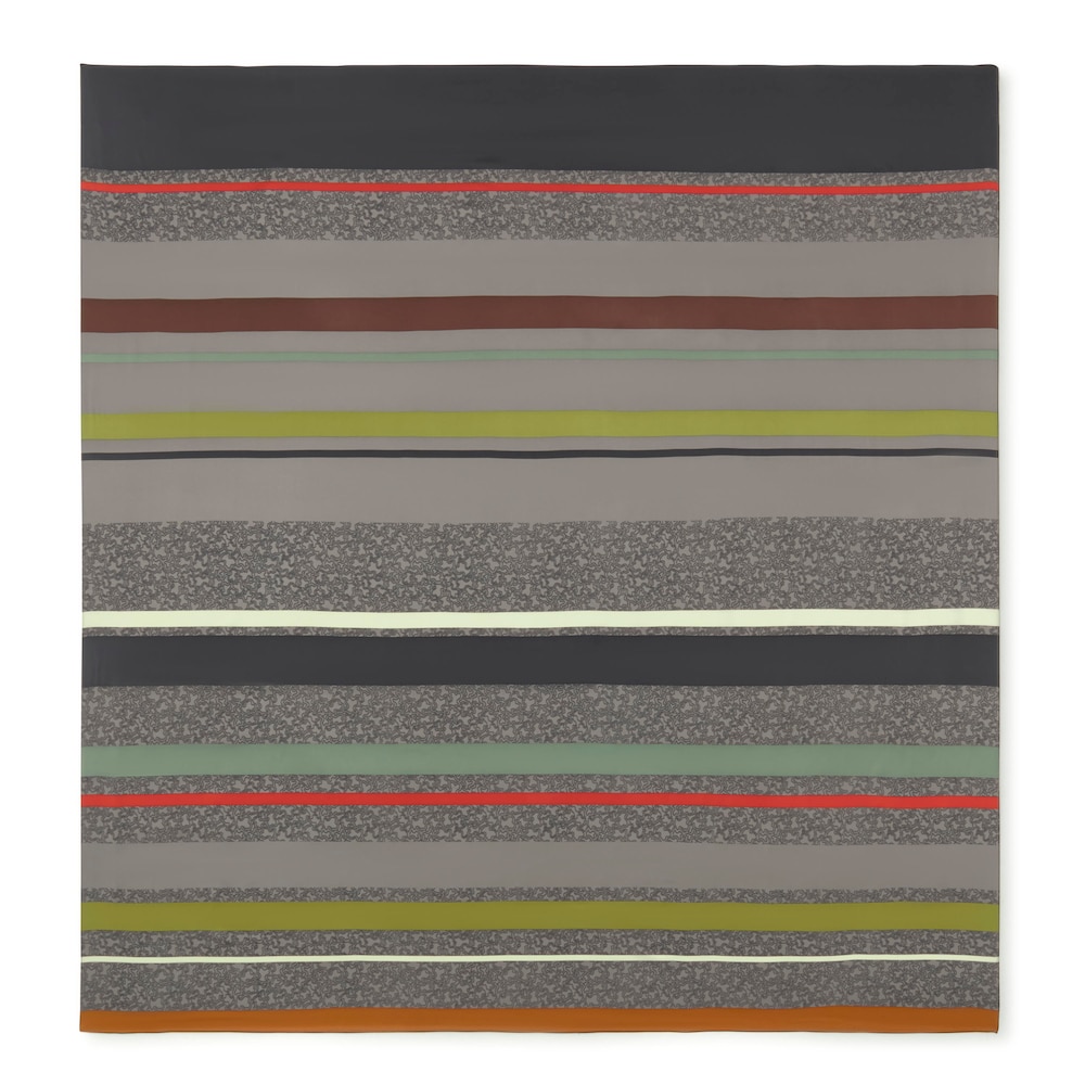 Gray square Scarf Kaos Mini Lines