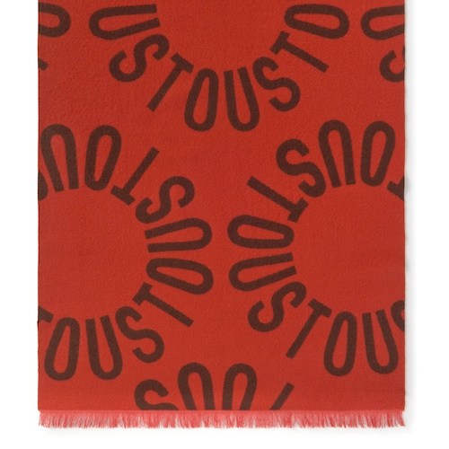 Orange Foulard TOUS Round Logo