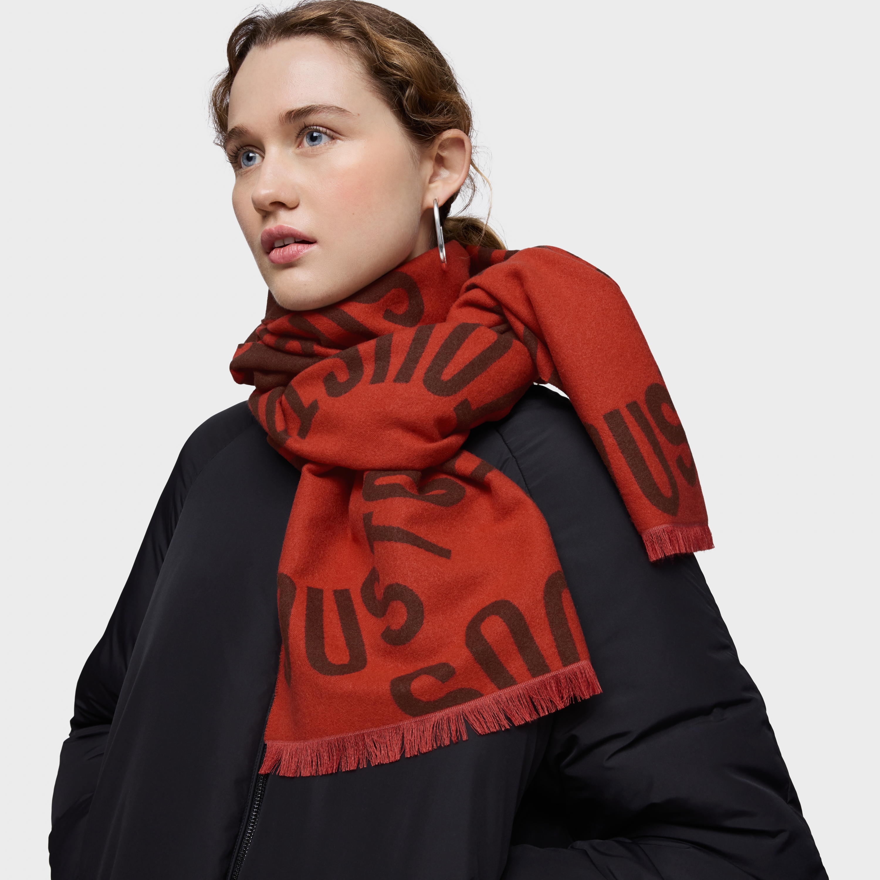 Orange Foulard TOUS Round Logo