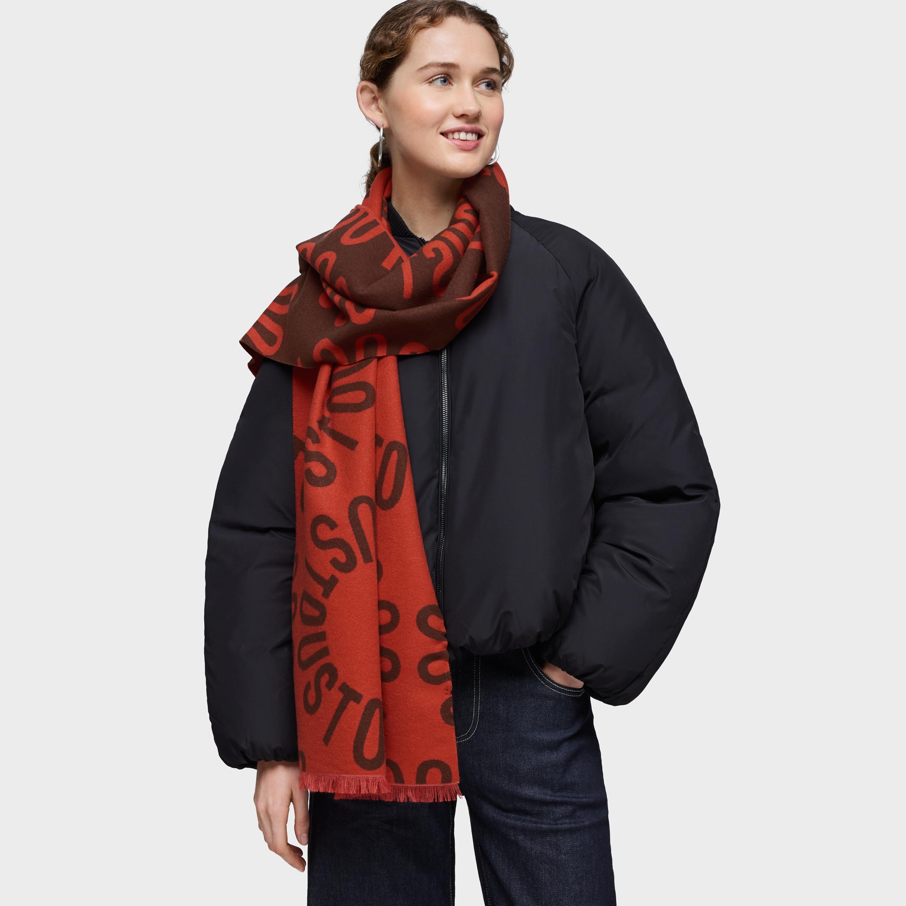 Orange Foulard TOUS Round Logo