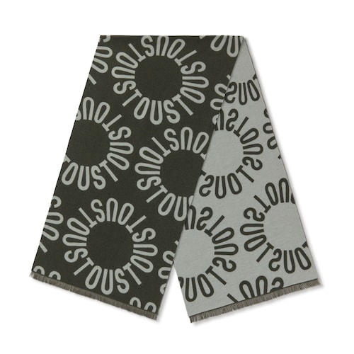 Khaki Foulard TOUS&nbsp;Round Logo