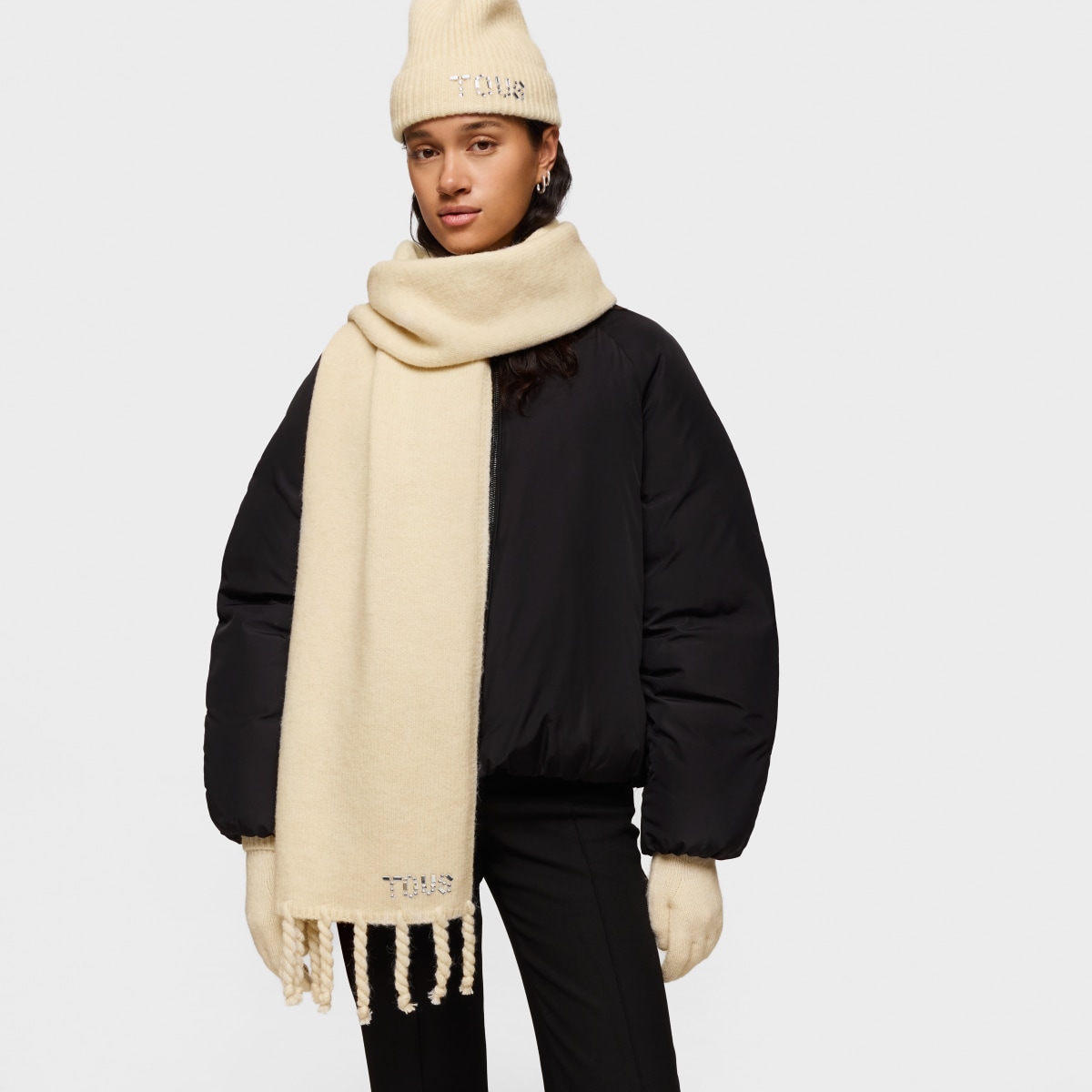 Bufanda beige TOUS Crystal