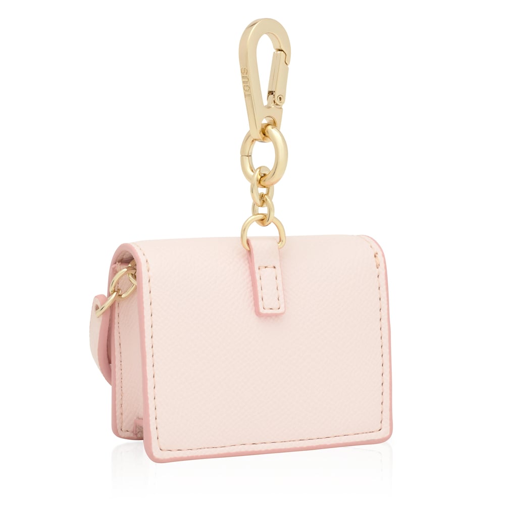 Pale pink mini crossbody Key ring Audree Pale pink mini crossbody Key ring Audree