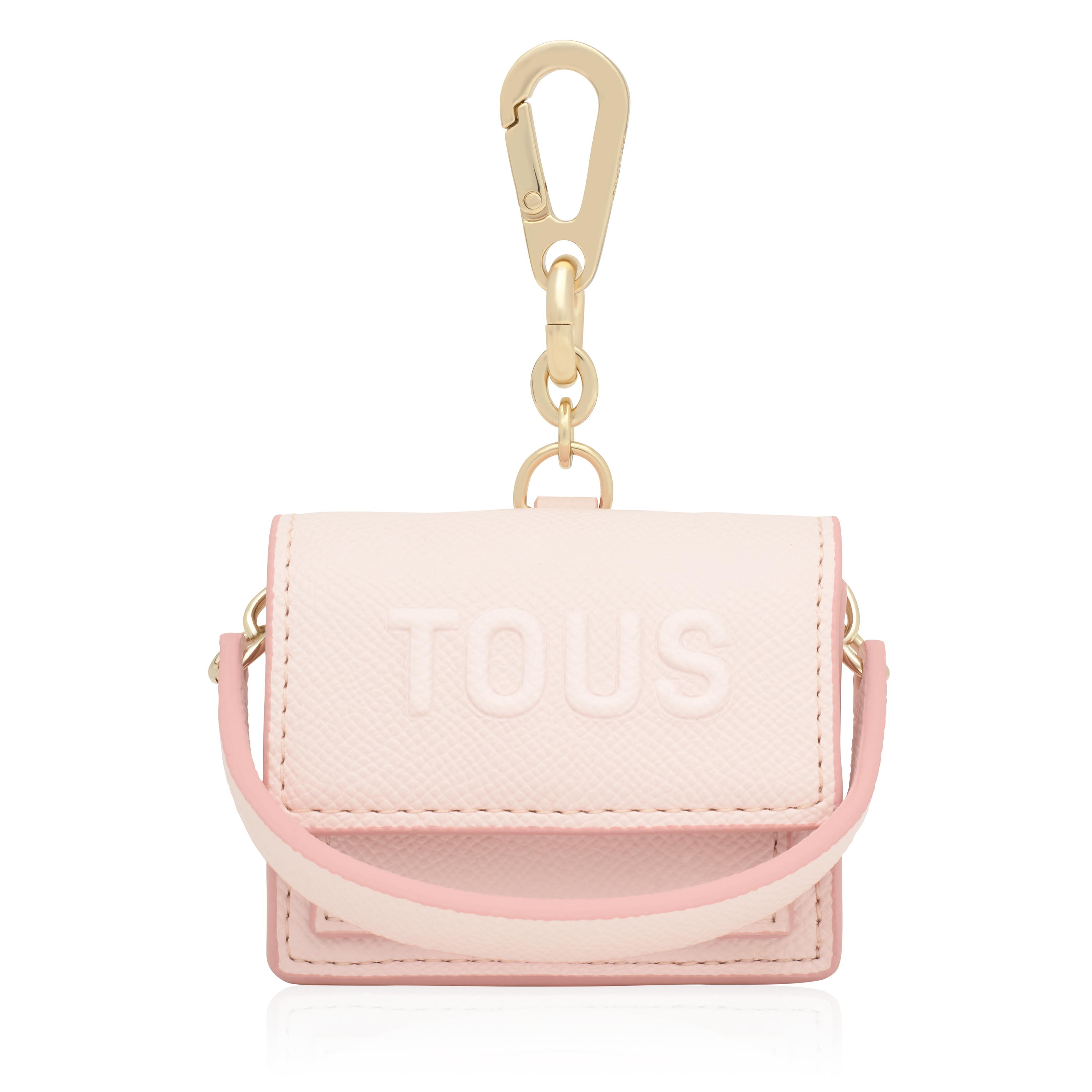 Pale pink mini crossbody Key ring Audree