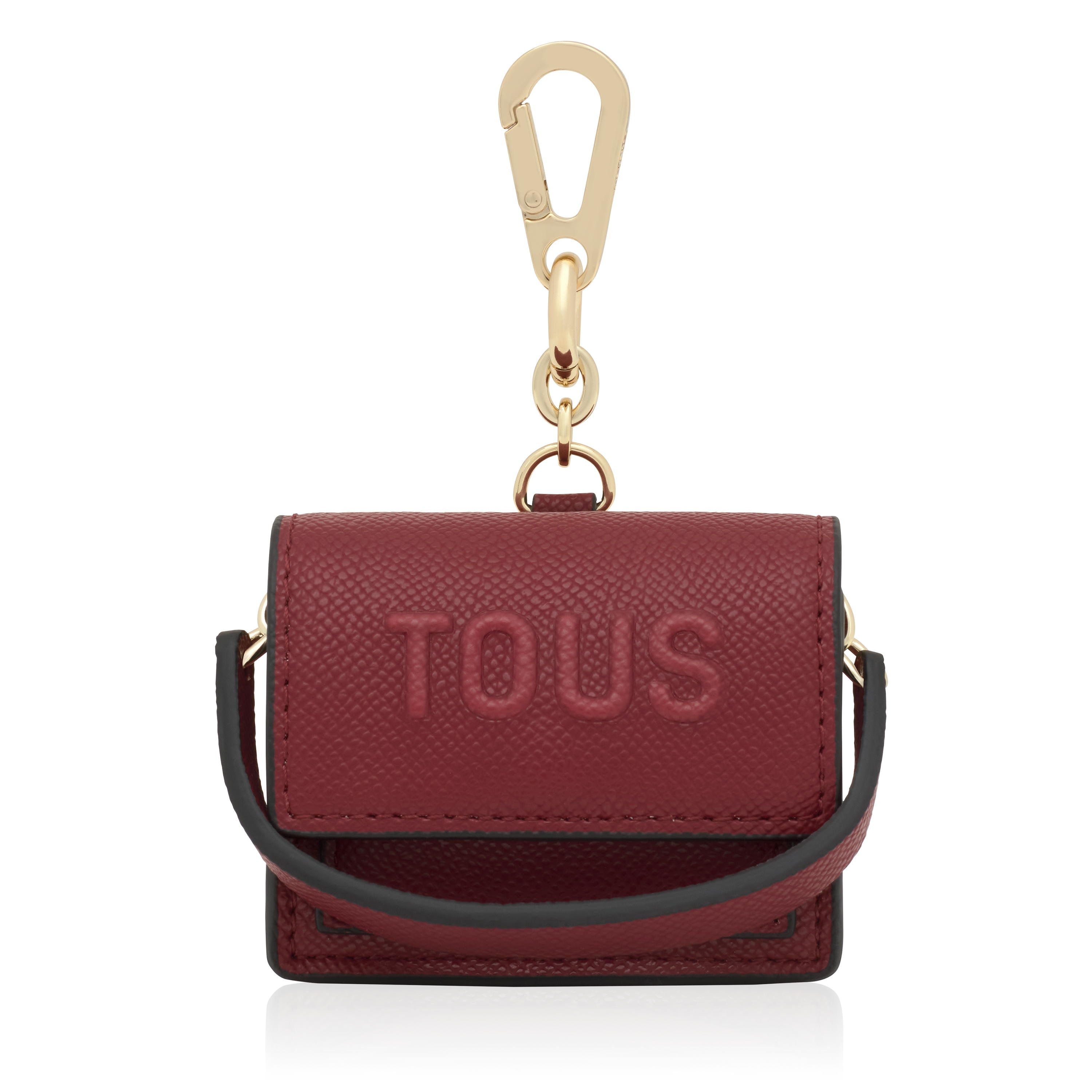 Burgundy mini crossbody Key ring Audree