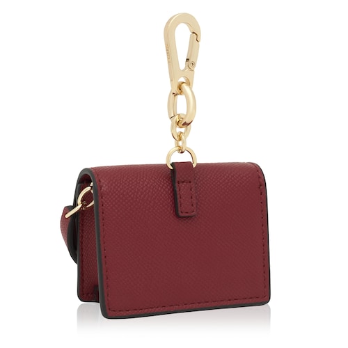Burgundy mini crossbody Key ring Audree