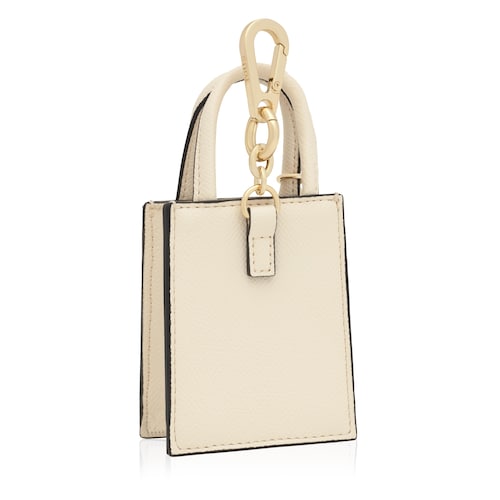 Beige pop minibag Key ring
