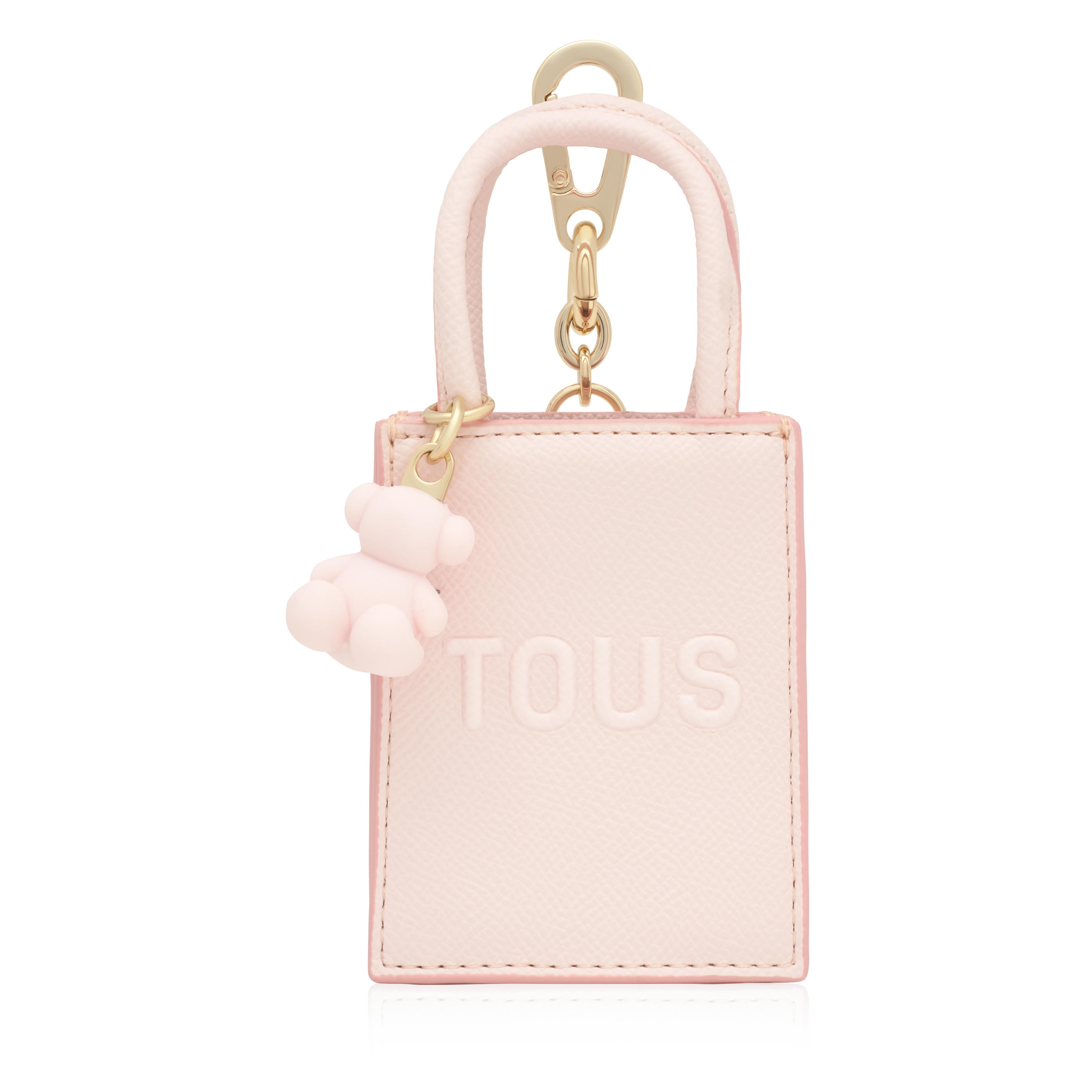 Pale pink pop minibag Key ring