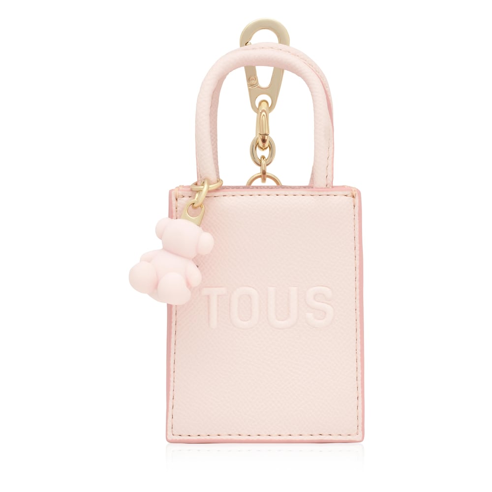 Pale pink pop minibag Key ring