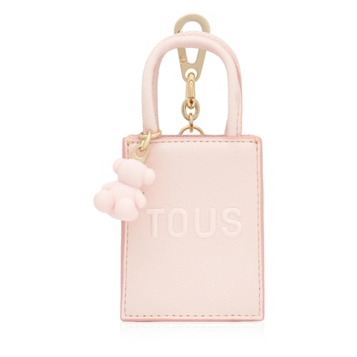 Pale pink pop minibag Key ring