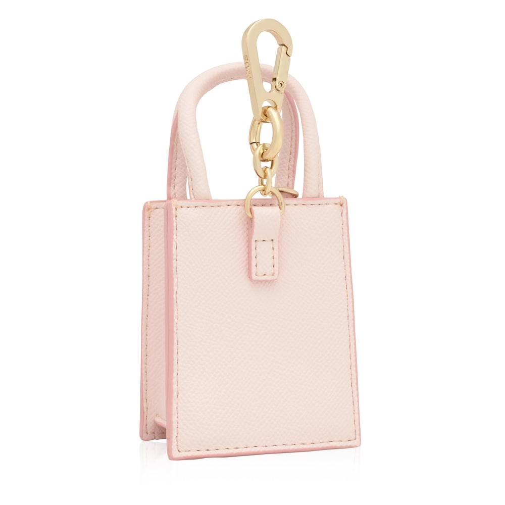 Pale pink pop minibag Key ring