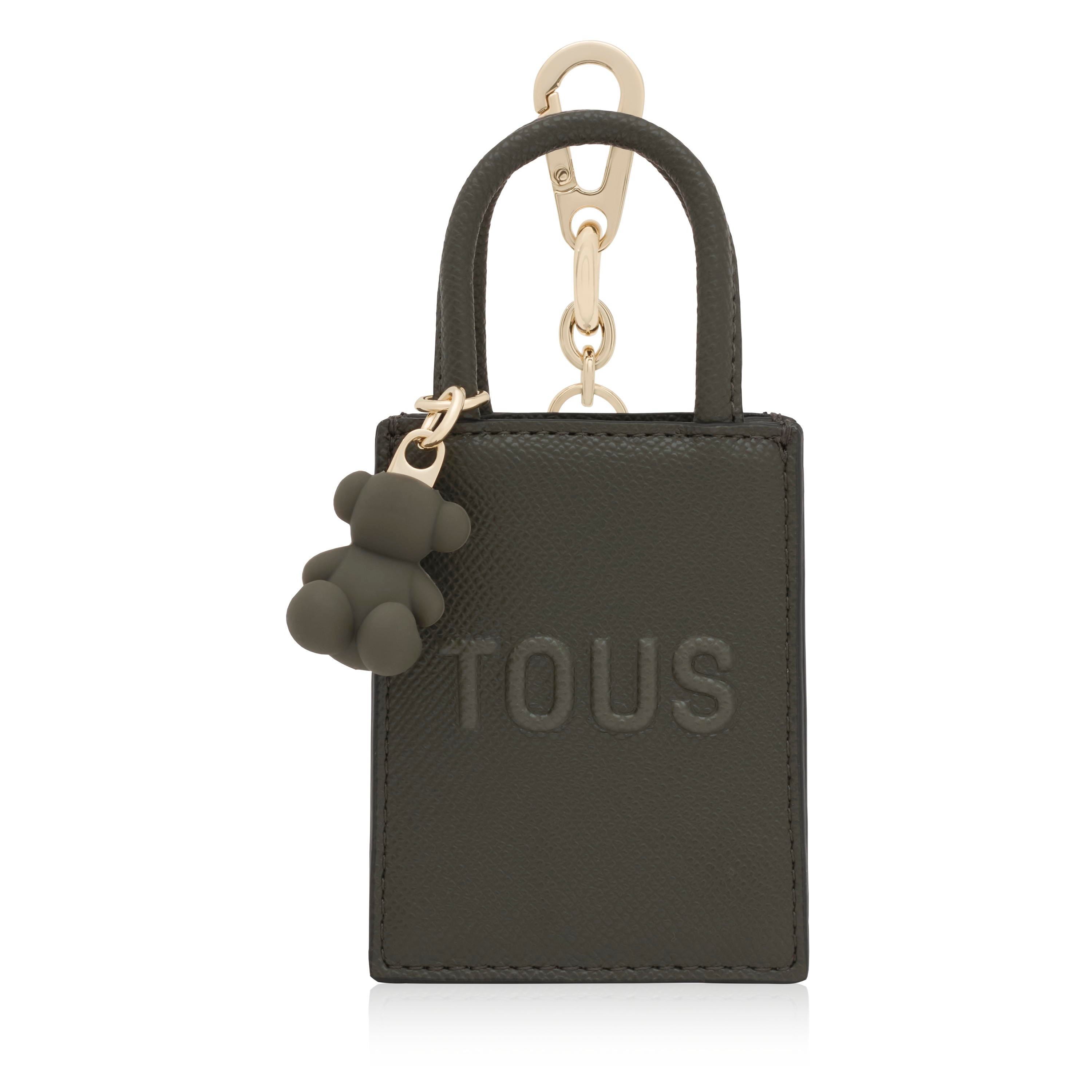 Khaki pop minibag Key ring