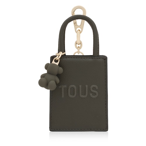 Llavero mini bolso pop caqui