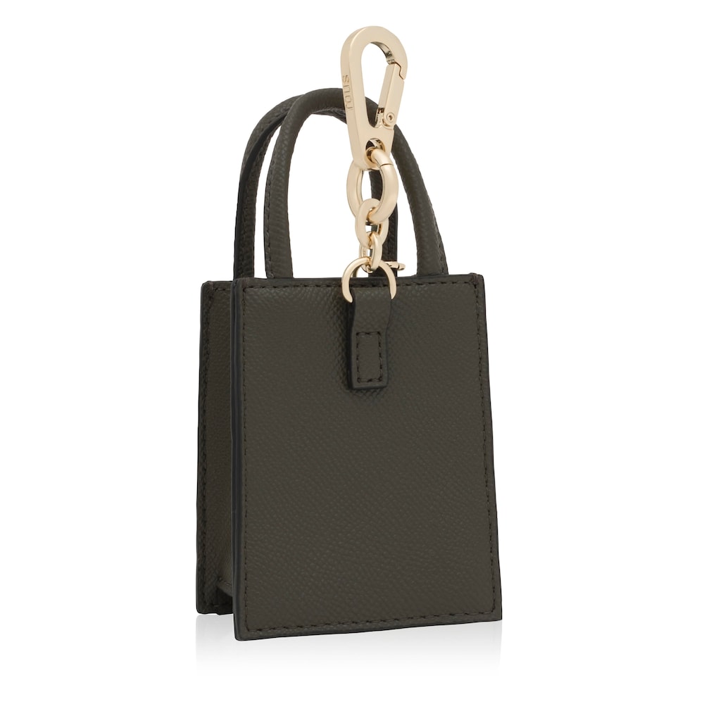 Llavero mini bolso pop caqui image number 1