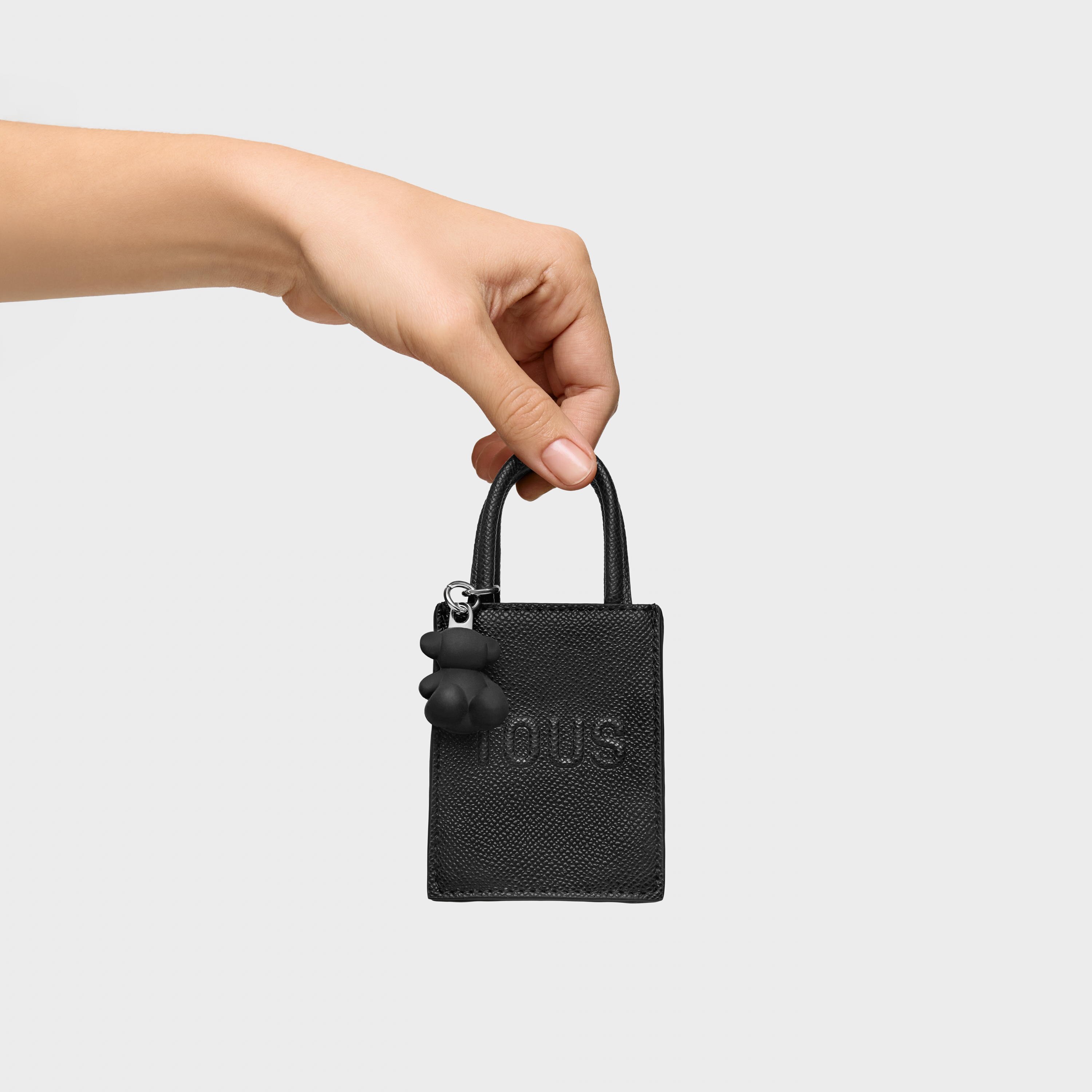 Black pop minibag Key ring