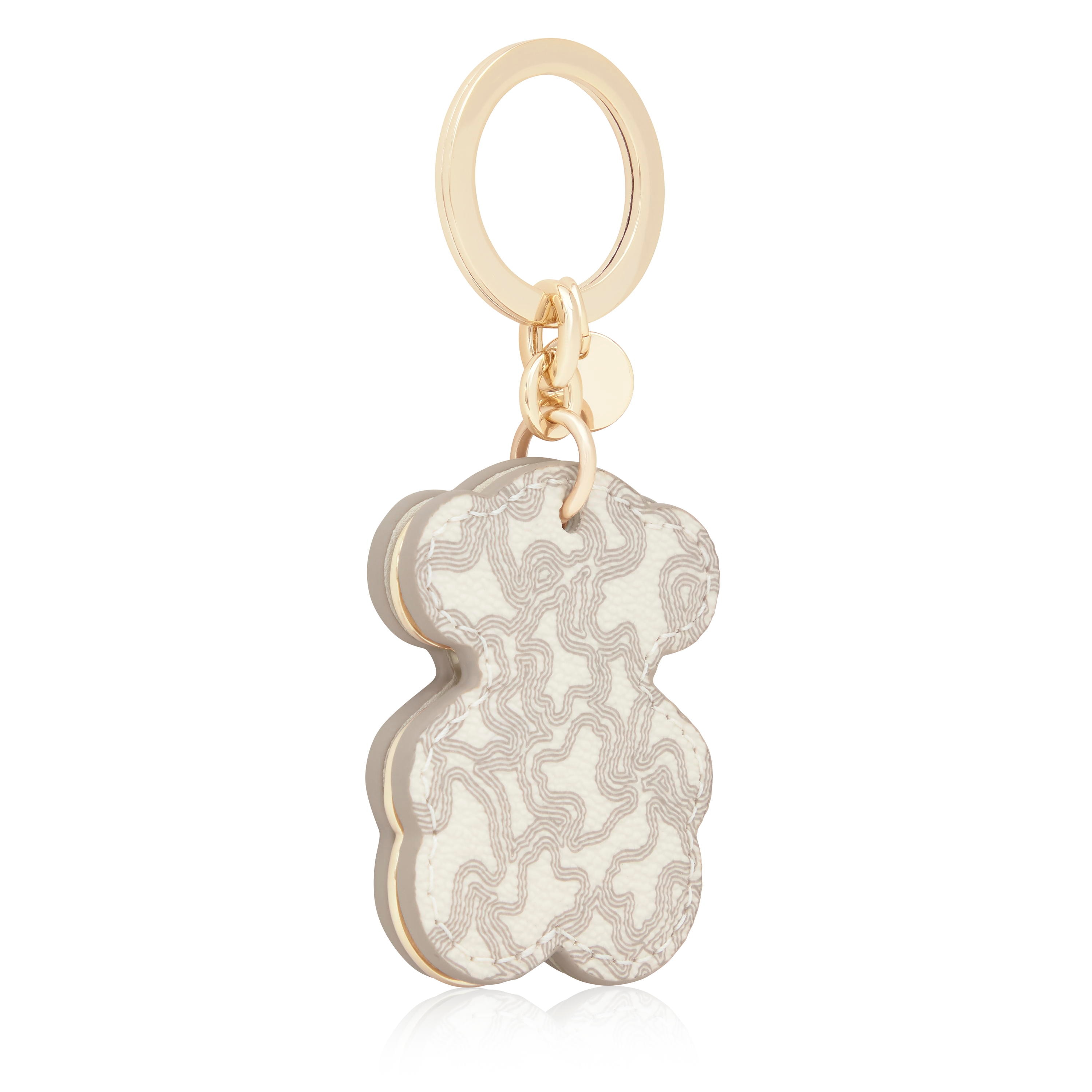 Beige Key ring Triple Bear