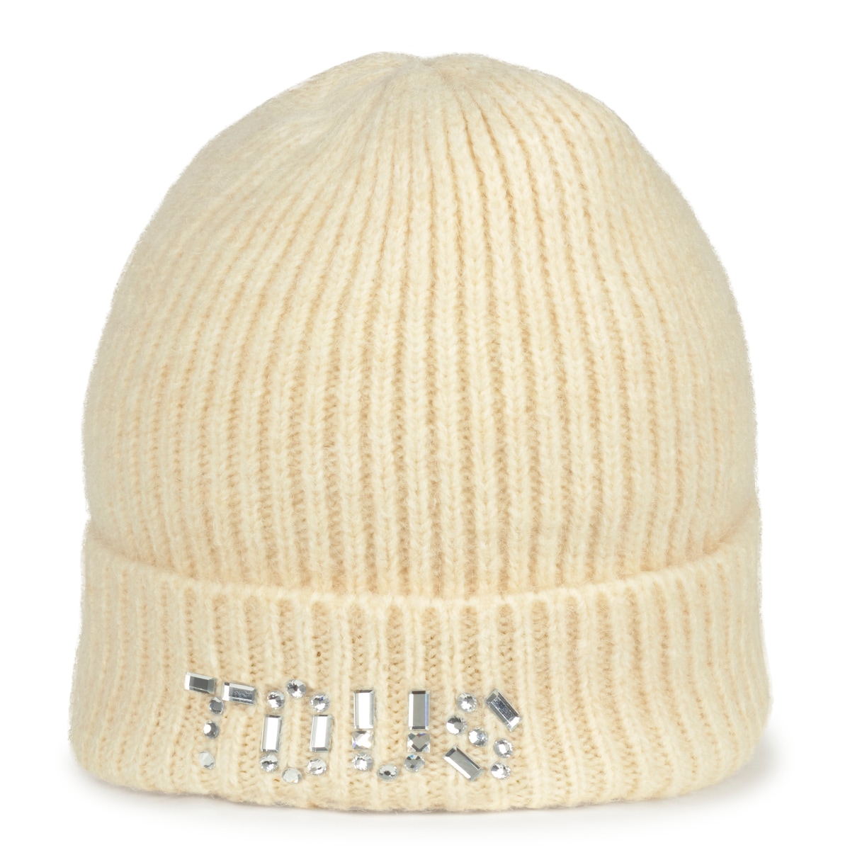 Gorro beanie beige TOUS Crystal