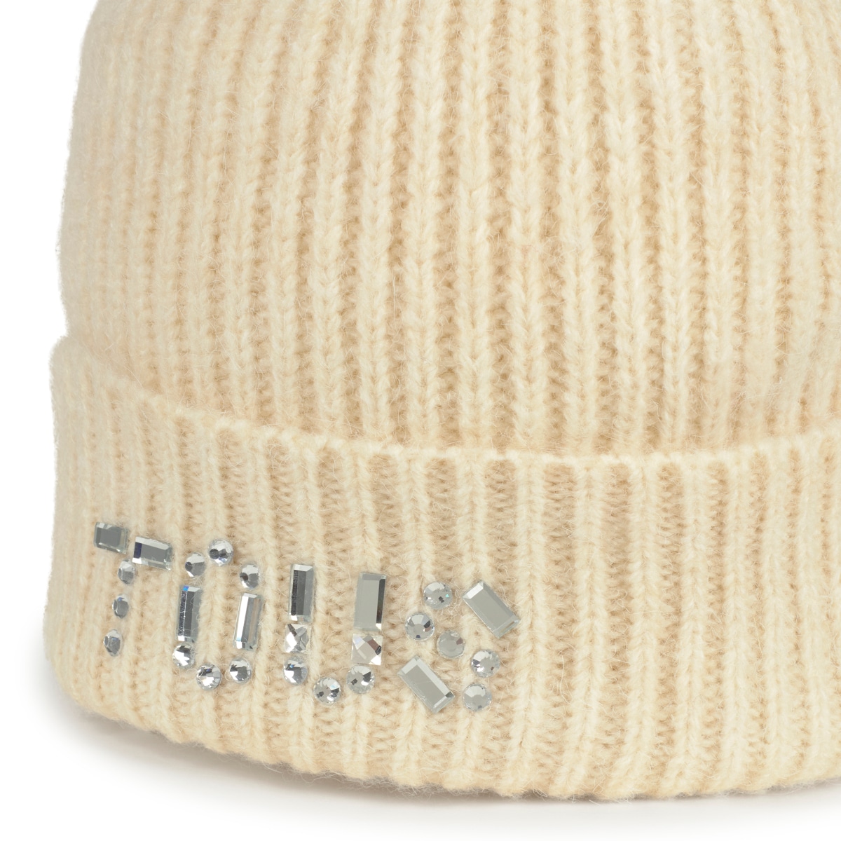 Gorro beanie beige TOUS Crystal