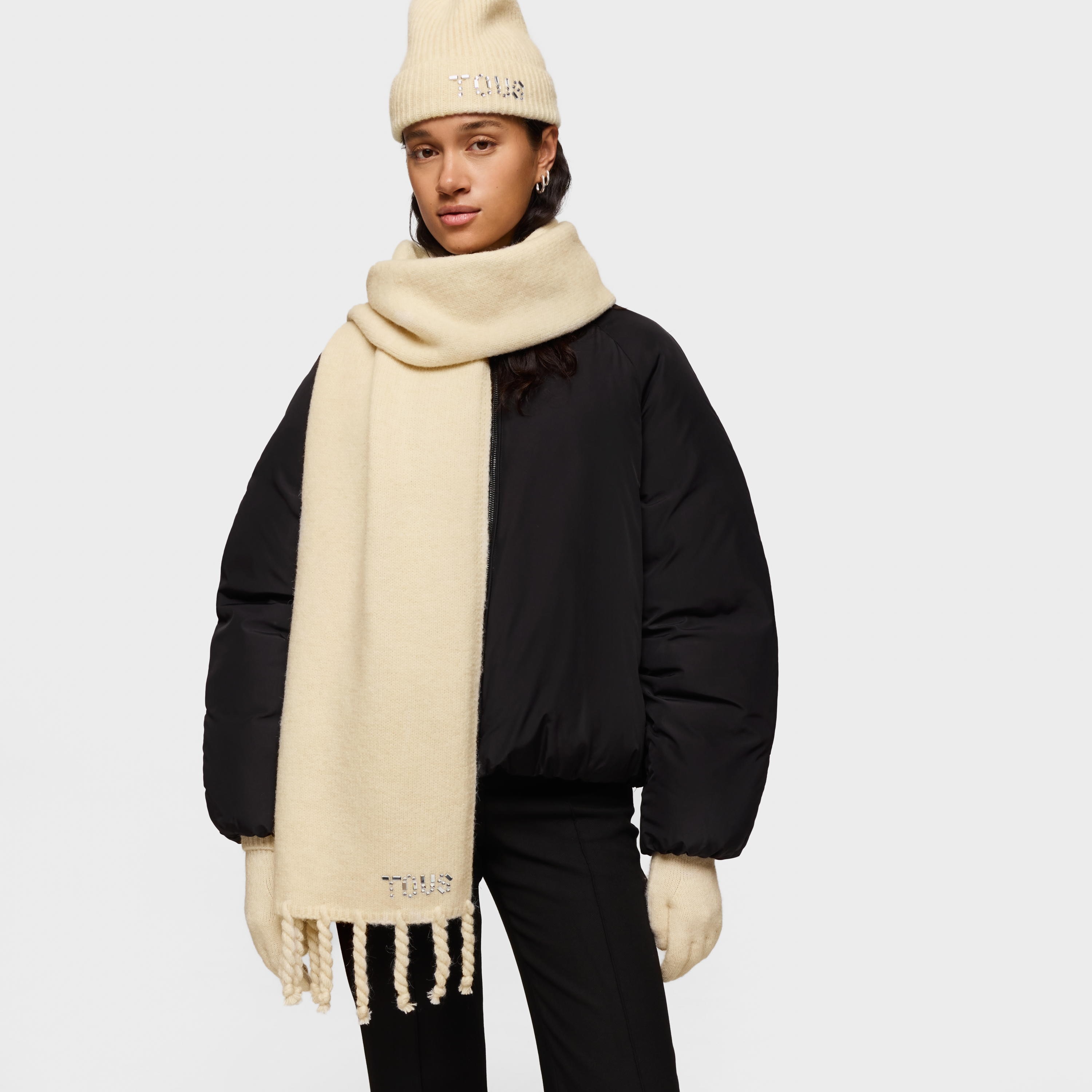 Beige Beanie hat TOUS Crystal