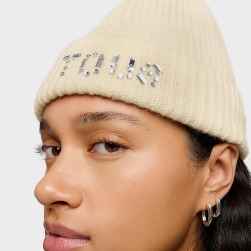 Beige Beanie hat TOUS Crystal
