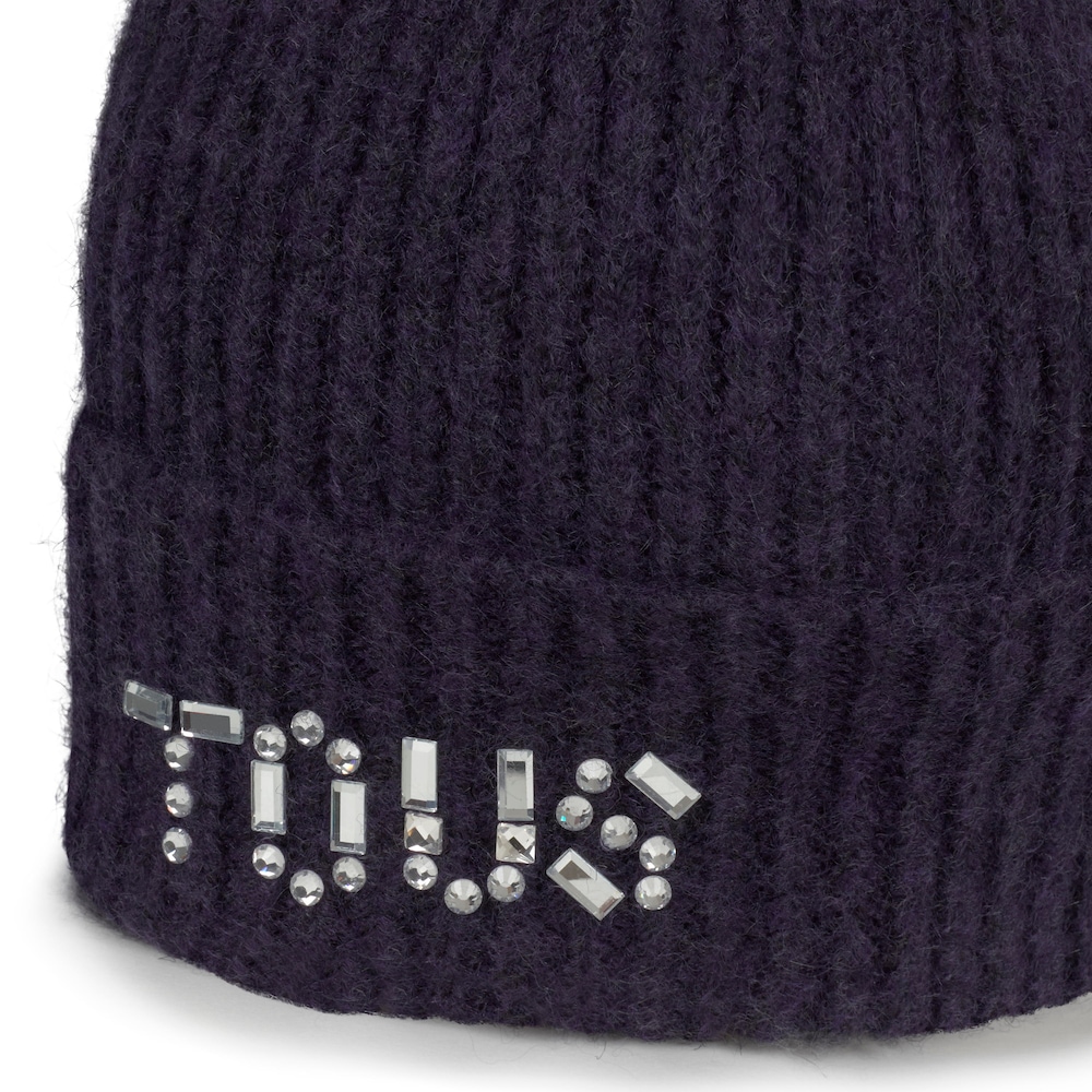 Gorro beanie azul marino TOUS&nbsp;Crystal