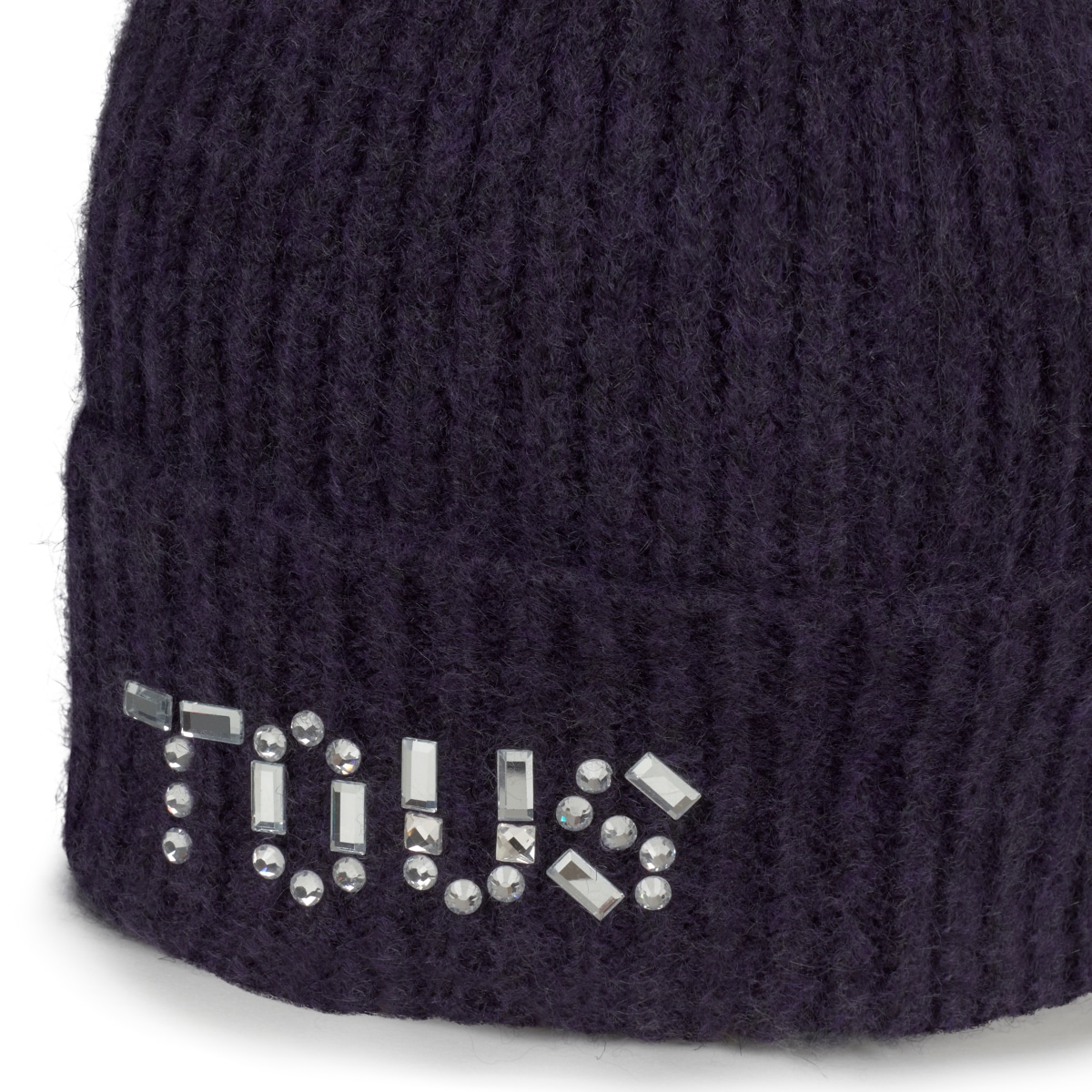 Gorro beanie azul marino TOUS Crystal