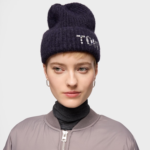 Navy blue Beanie hat TOUS Crystal