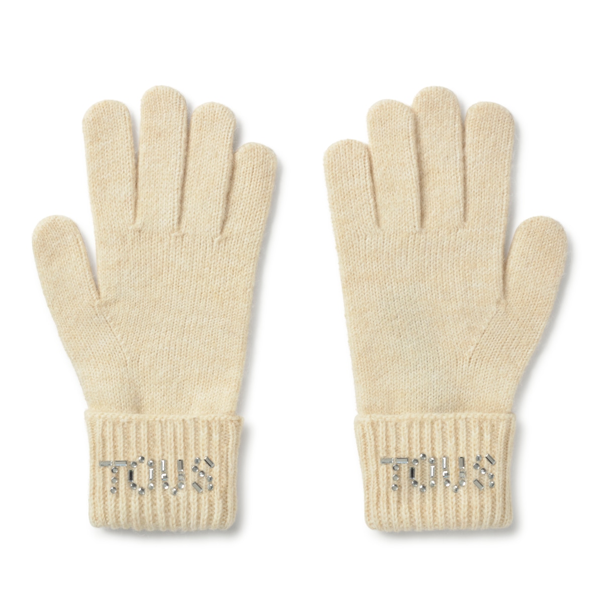 【新品】HYEON ted glove / beige Beige Gloves TOUS Crystal | TOUS