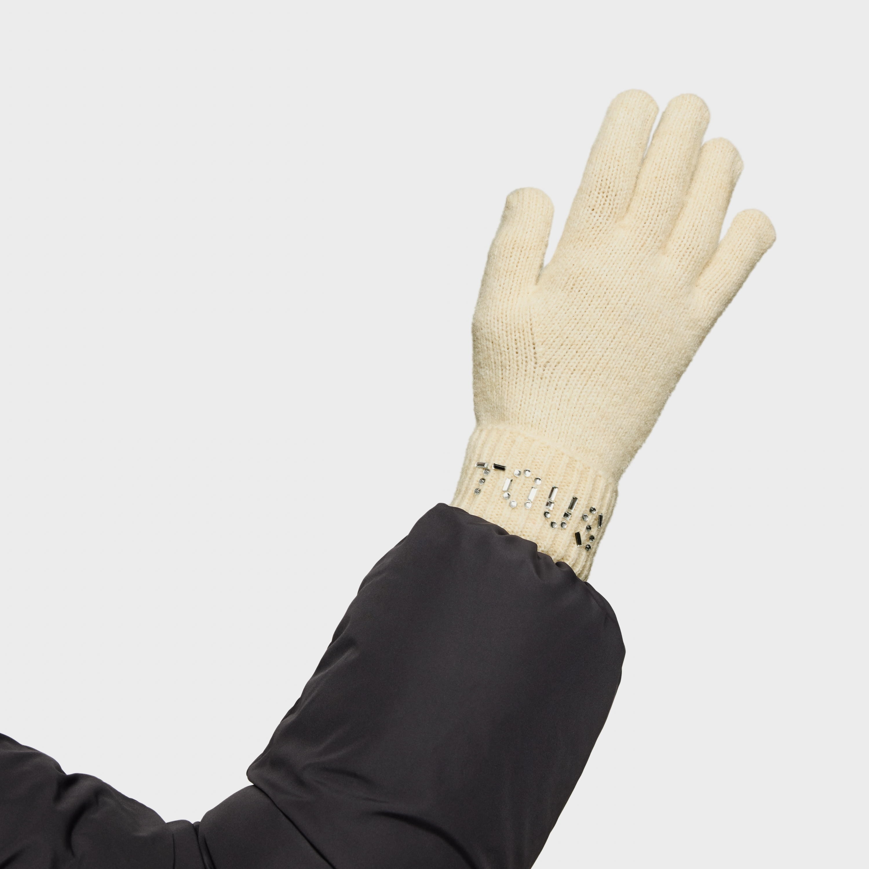 Beige Gloves TOUS Crystal