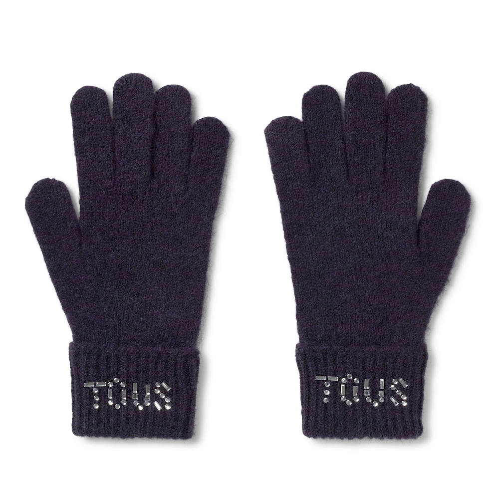 Guantes azul marino TOUS&nbsp;Crystal